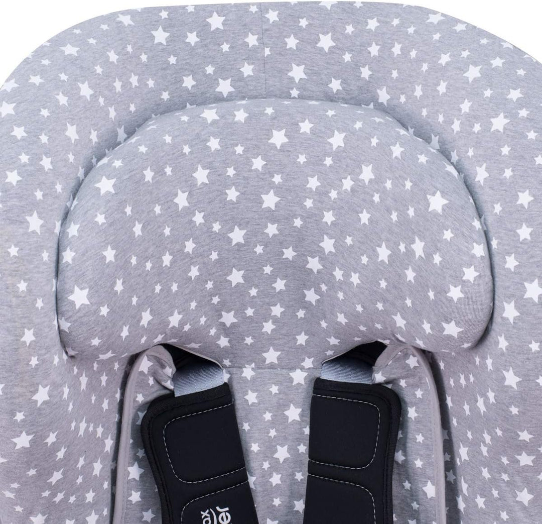 JYOKO KIDS Bezug kompatibel mit Romer Britax Max Way Plus (White Star), White Star