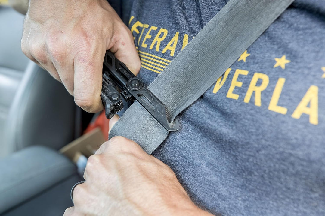 Gerber Multi-Tool mit Gürtel-Clip, Center-Drive Rescue, Mit Gurtschneider, 14 Funktionen und Nylon-S
