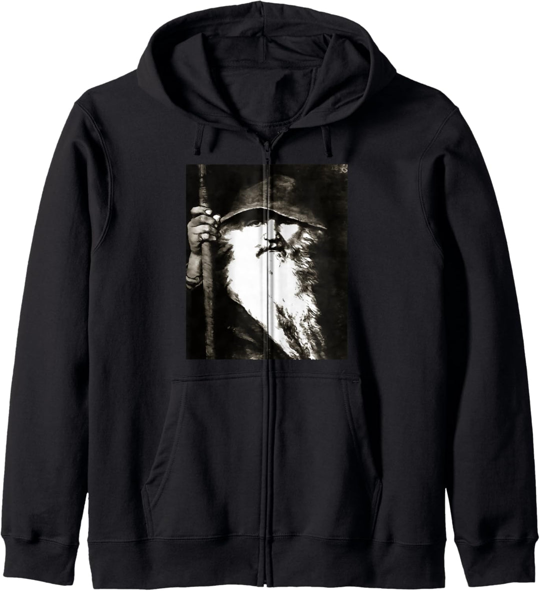 Skandinavischer Gott Odin der Wanderer Kapuzenjacke