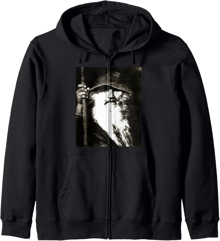 Skandinavischer Gott Odin der Wanderer Kapuzenjacke