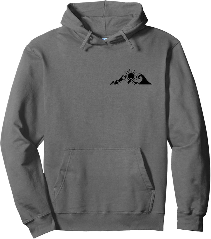 Berge & Meer Wandern Surfer Klettern Wanderer Natur Outdoor Pullover Hoodie