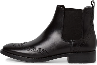 Tamaris Damen Chelsea Boots, Frauen Stiefeletten 38 EU Schwarz, 38 EU Schwarz