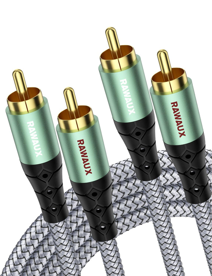 Cinch Kabel 8M, Cinch Stereo Audiokabel 2x Chinch Stecker zu 2x Chinch Stecker Subwoofer Audio Kabel