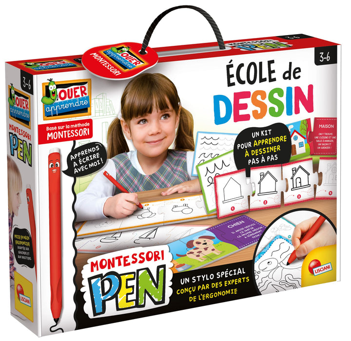 Liscianigiochi Pädagogisches Set zum Zeichnen Lernen – LISCIANI – inkl. Spezialstift