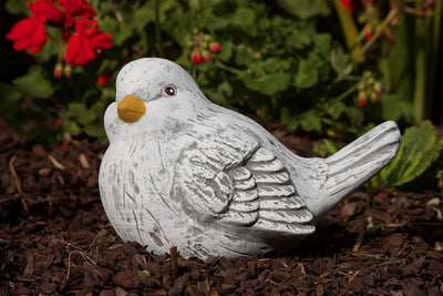 stoneandstyle Steinfigur 2 Vögel im Set, massiver Steinguss, Frost- und wetterfest