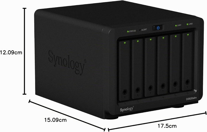 Synology 6 Bay 6,3 cm NAS DS620slim (Diskless)