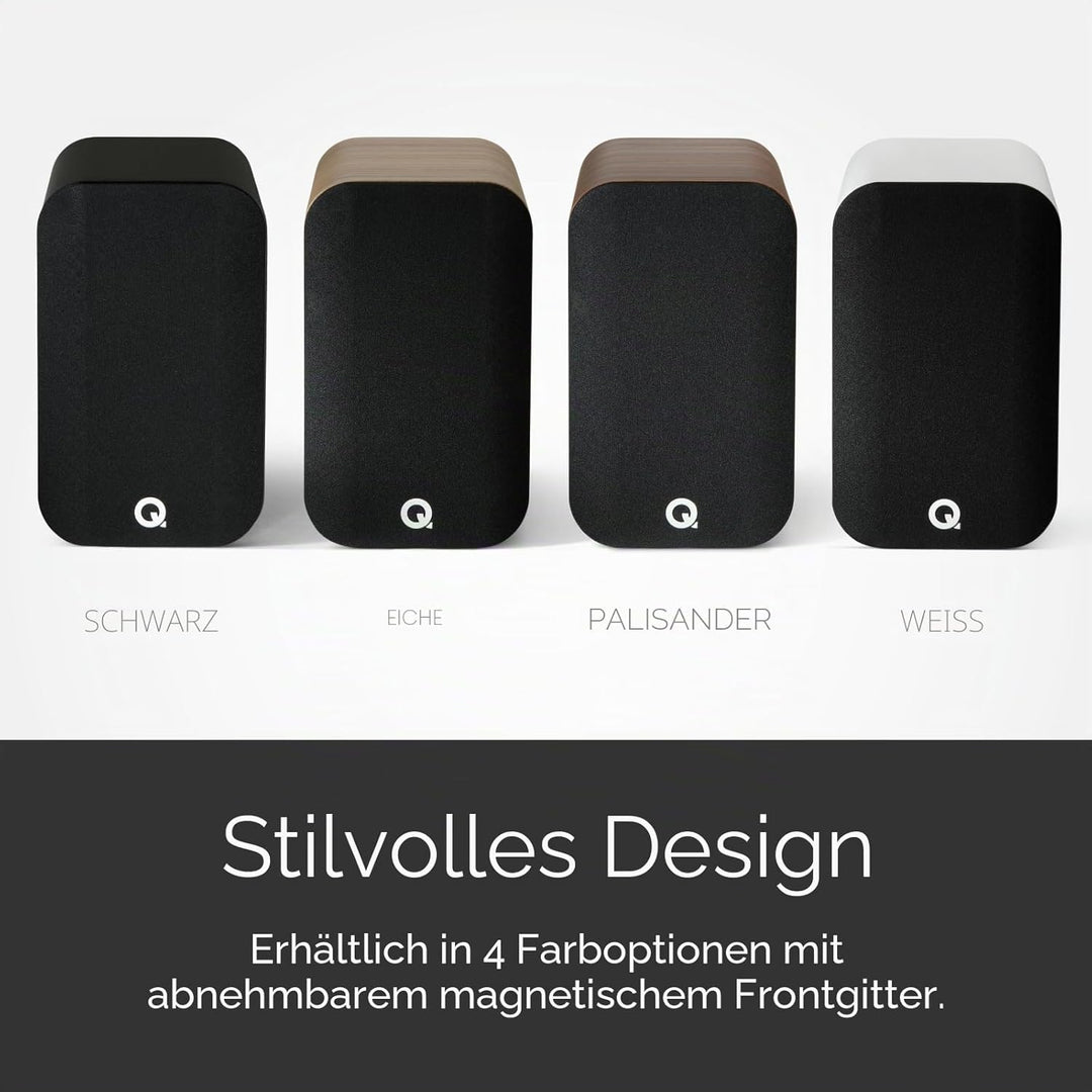 Q Acoustics 5020 Bücherregal-Lautsprecher Santos Palisander – 12,7 cm Mittel-/Bass-Treiber, 2,5 cm H