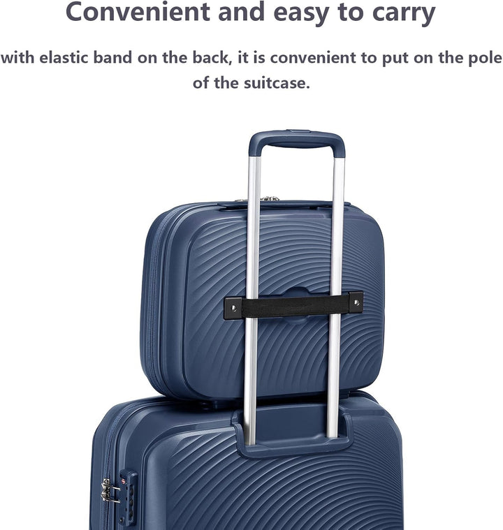 British Traveller Kosmetikkoffer Hartschalen Schminkkoffer Damen Handgepäck Tragbar Beautycase Leich