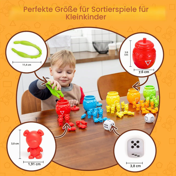 JOYIN Farben Lernen ab 2 3 4 5 Jahre,Montessori Mathe Spielzeug Mit Passenden Sortieren Tassen,Senso