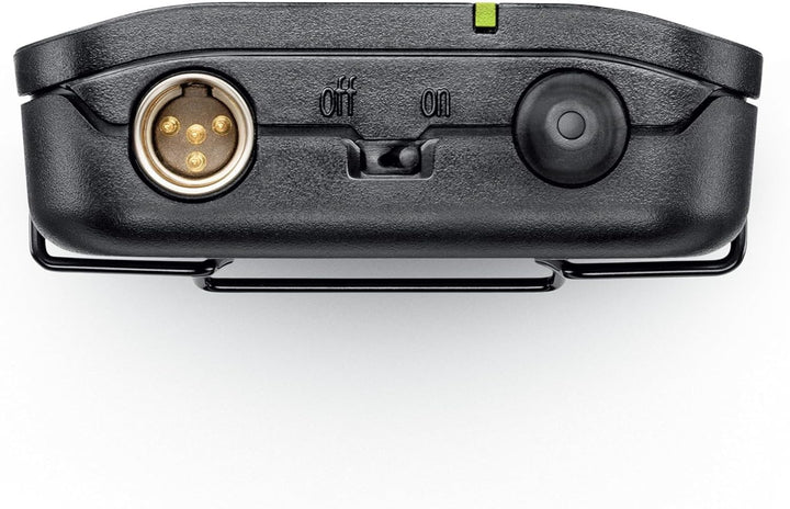 Shure BLX1 Wireless Bodypack Sender mit Ein-/Ausschalter, einstellbarer Verstärkungsregelung, TQG-An