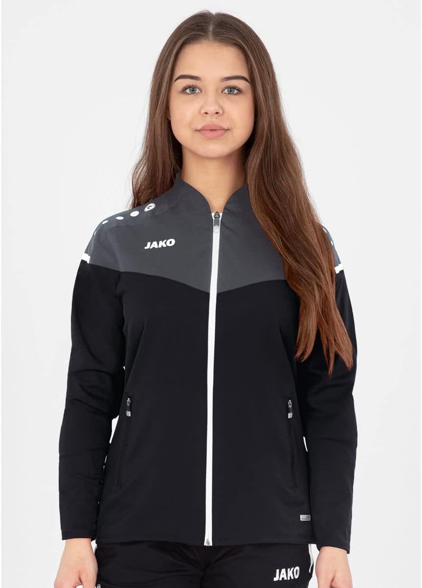 JAKO Damen Champ 2.0 Präsentationsjacke 34 schwarz/anthrazit, 34 schwarz/anthrazit