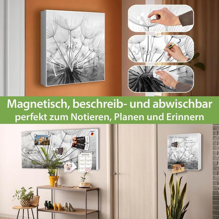banjado Grosser Schlüsselkasten Metall - Schlüsselbox 30x30cm mit 32 Haken - Schlüsselkasten modern