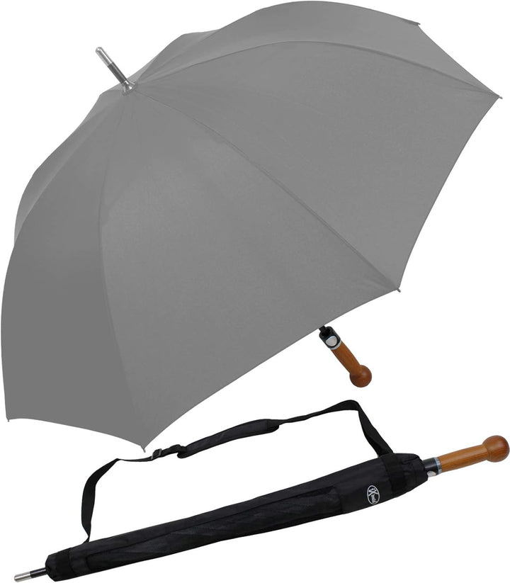 iX-brella Stützschirm Selbstverteidigungsschirm extrem stabil (grau), Grau