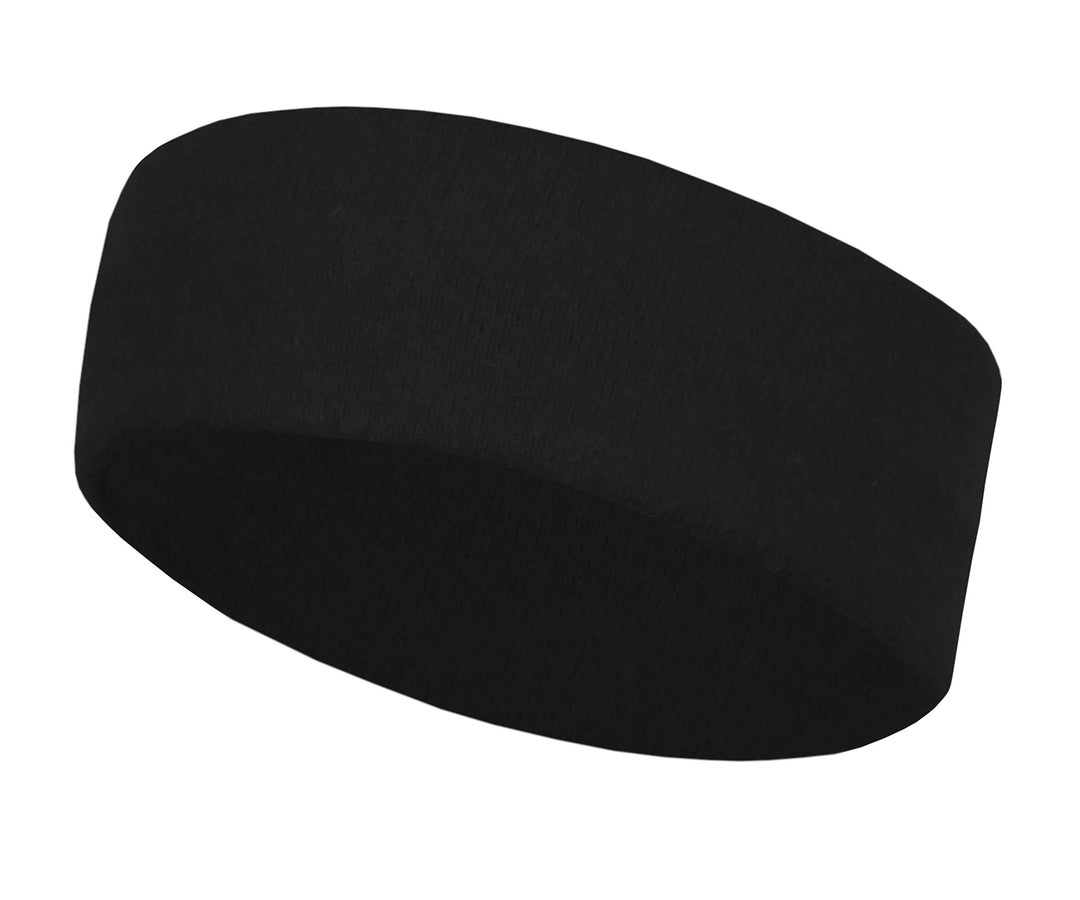 wobera Angora Stirnband für Damen und Herren in tollen Farben schwarz, schwarz