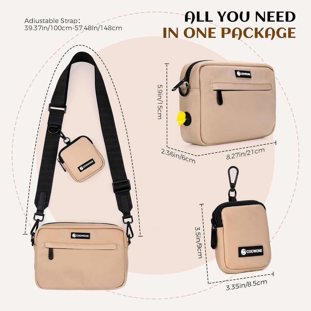 wasserdichte Leckerlibeutel für Hunde, Dog Walking Bag, integrierter Kotbeutelspender, verstellbare