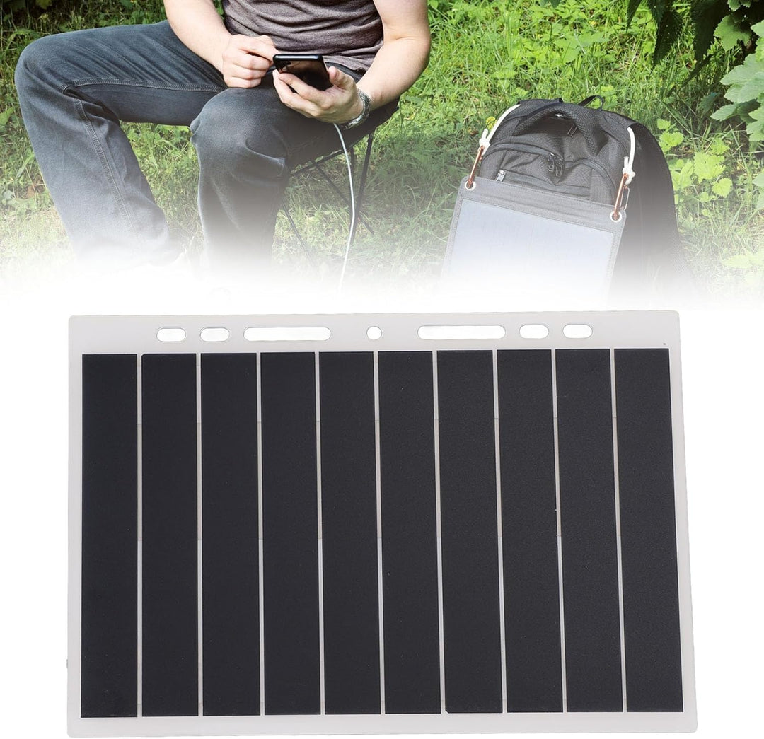 10W 5V 2A Solar Panel Ladegerät, Hochleistungsmonokristalline Silizium -Tragbar -Solar -Batterie -La