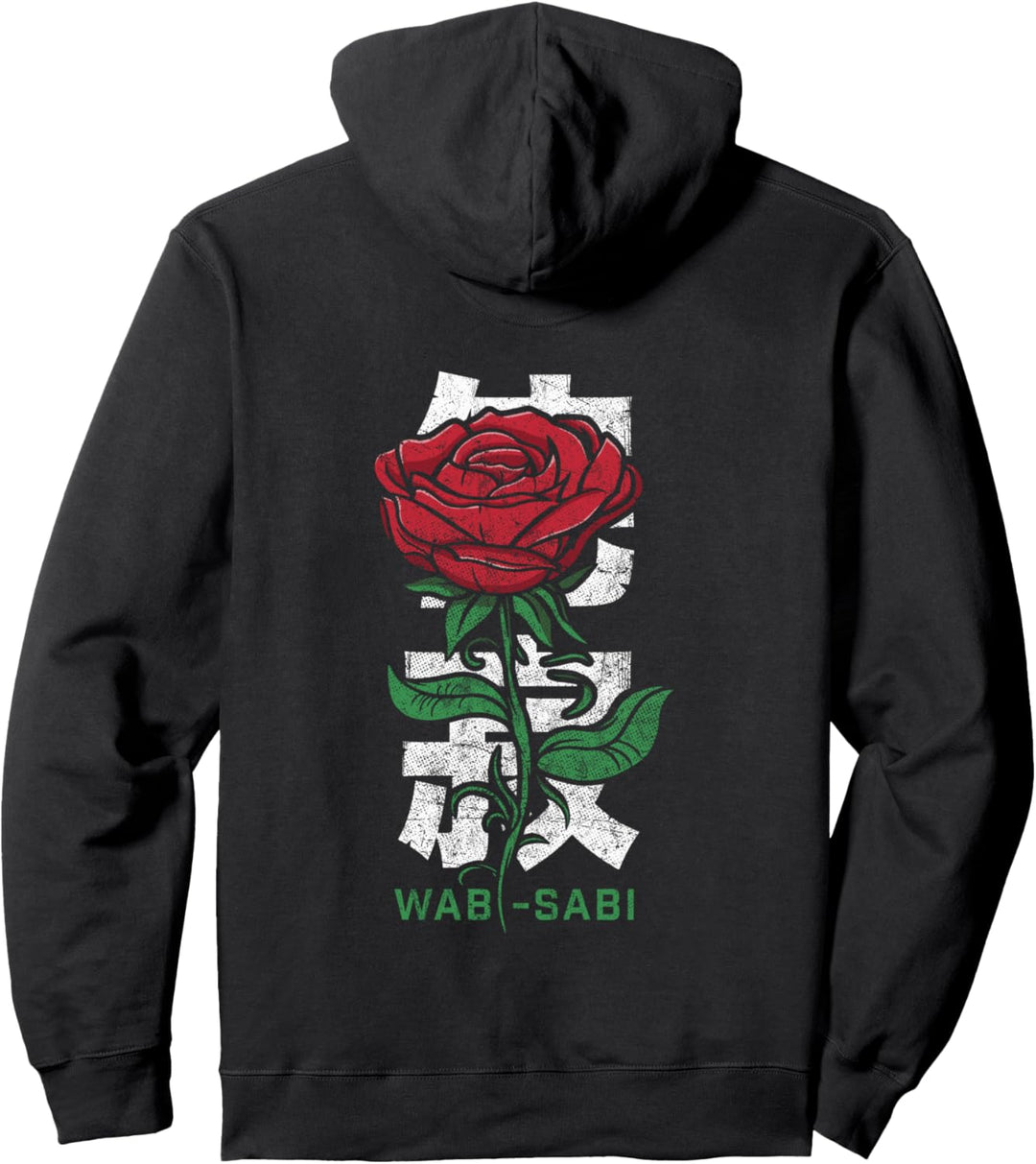 Japanisches Unvollkommenheit Kanji Japan Ästhetik Wabi-Sabi Pullover Hoodie
