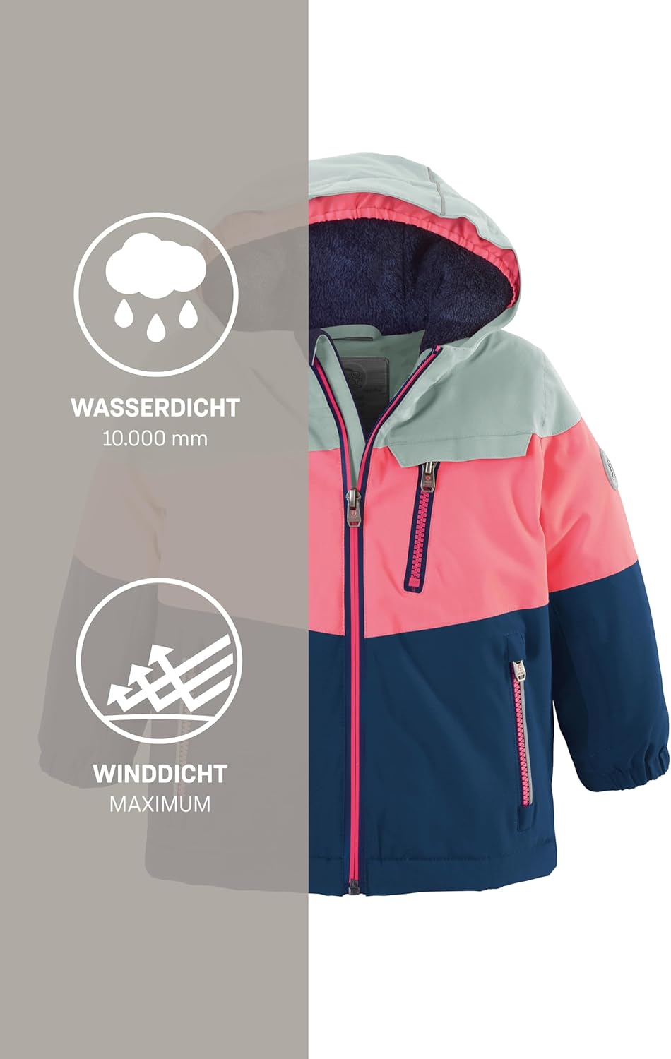 Killtec Unisex Fisw 3 Mns Ski Jckt Skijacke/Funktionsjacke mit Kapuze und Schneefang 86-92 stahlmint