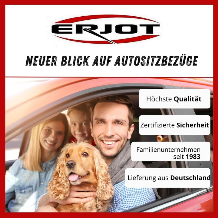 ERJOT Vordersitzbezüge Exclusive ANR Universal Autositzbezüge Sitzbezüge Schonbezüge Grau Polyester