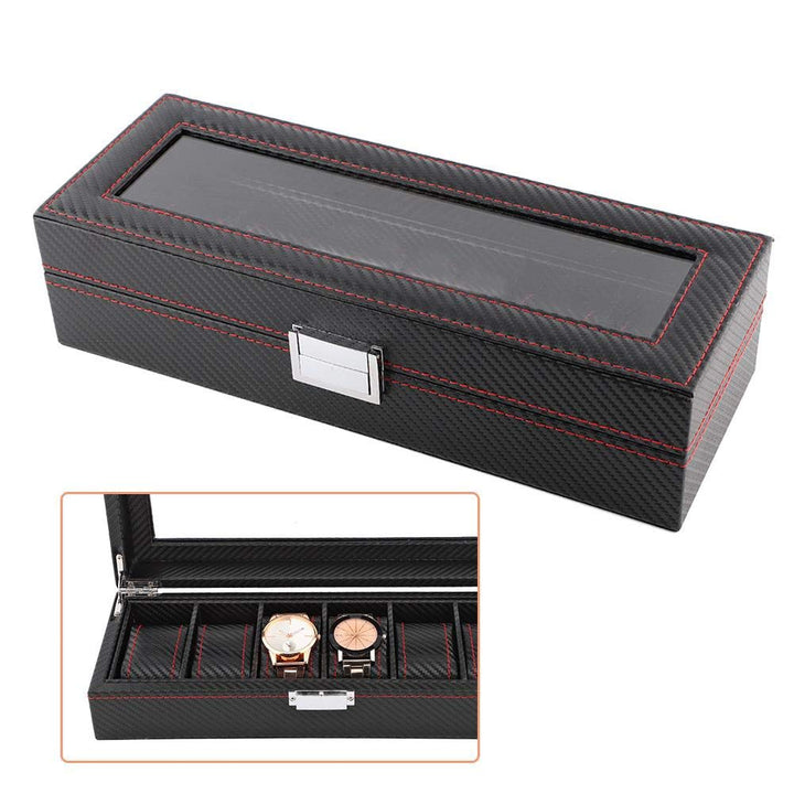 Uhrenbox für 6 Uhren Kasten,für Schmuck oder Armbandkollektion usw,Holz Uhrenkasten