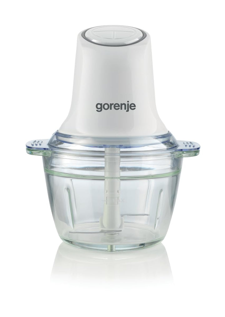 Gorenje S501GW Zerkleinerer/Turbotaste / 500 W/Edestahl Doppelklinge/Spülmaschinen geeignet/Glasbehä