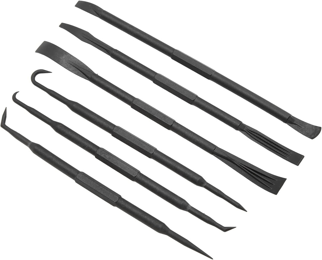 6PCS Set Neugierigen Bar Haken Set Doppelseitige ABS Kunststoff Schwarz Entfernen O Ring Dichtung Zu
