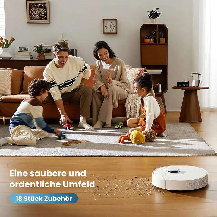 18 Stück Zubehör für Dreame D10 Plus Gen 2 Enthält 1 Hauptbürsten, 4 Staubbeutel, 4 Wischtücher, 4 H