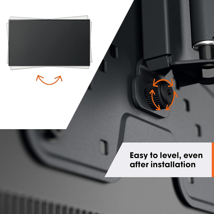 Vogel's Quick TVM 1425 Schwenkbare TV-Wandhalterung für 32-65 Zoll Fernseher, Max. 25 kg, Schwenkbar