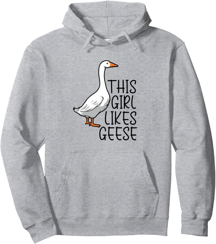 Mädchen mag Gänse Natur Tier Vogel Gans Pullover Hoodie