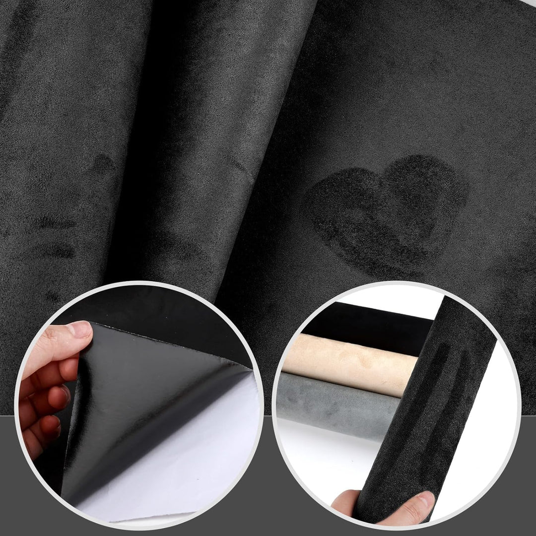 Mikrofaserstoff Selbstklebend 200x40 cm Dachhimmel Stoff Hohe Dichte Autohimmelstoff Selbstklebend C