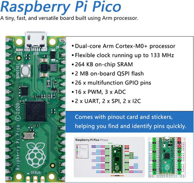 Freenove Super Starter Kit for Raspberry Pi Pico (Included) (Compatible with Arduino IDE), 513-Page