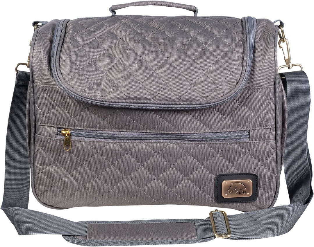 HKM Unisex Berry Putztasche, Taupe/Goldgelb