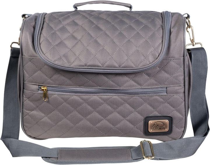 HKM Unisex Berry Putztasche, Taupe/Goldgelb