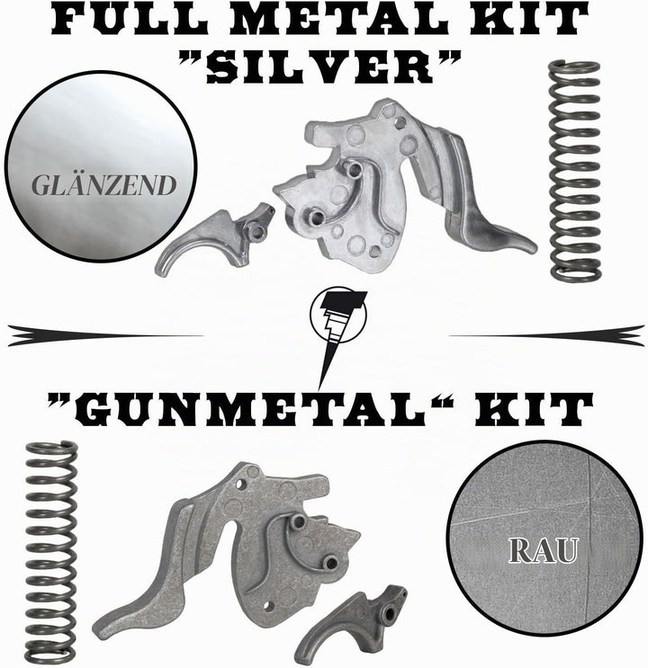 Full Metal Tuning-Set - passend für Nerf Zombie Strike Hammershot (Silver)