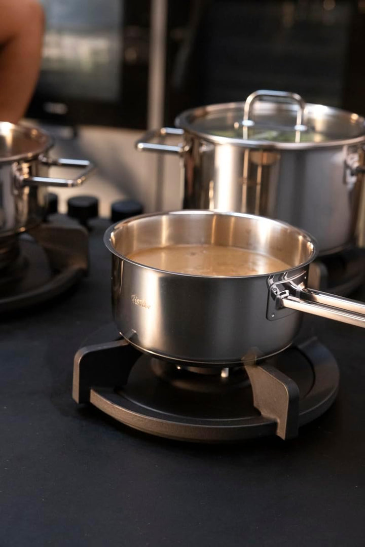 Fissler Viseo Pro Edelstahl-Topfset 5-teilig – Made in Germany, Glasdeckel, Superthermic Boden, Mess