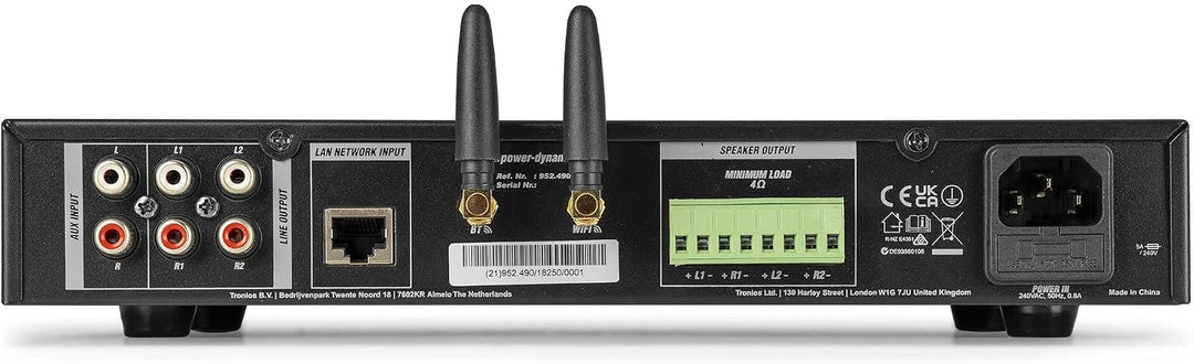 Power Dynamics WT460A WiFi 4-Channel Stereo Amplifier - Bluetooth - 240W 4 Kanäle 240W, 4 Kanäle 240