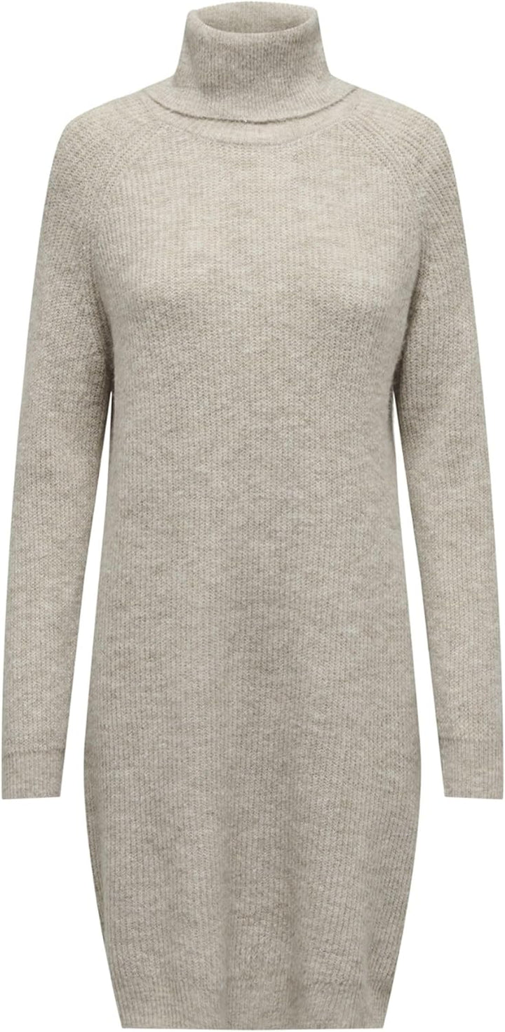 ONLY Female Strickpullover Hoch geschlossen Pullover L Pumice Stone, L Pumice Stone