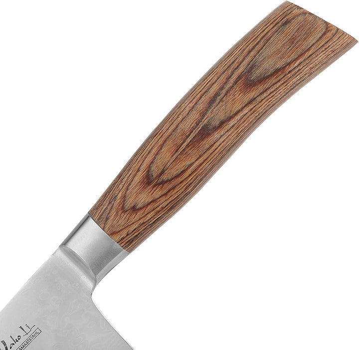 Wakoli EDIB Pro Premium Kiritsuke Chefmesser mit 20 cm Klinge gefertigt aus 67 Lagen echtem Damastst