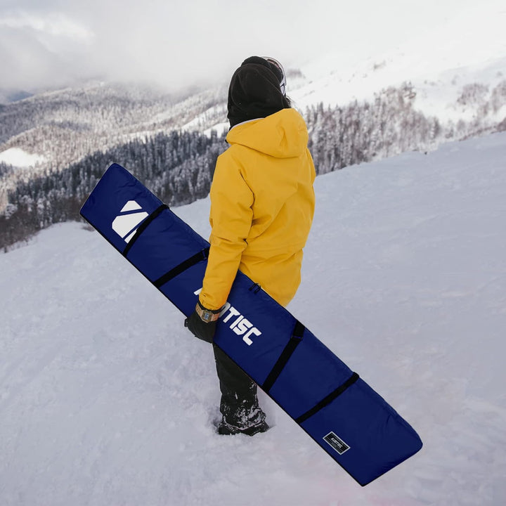 AUMTISC Skitasche Skisack Gepolstert Snowboardtasche Zum Transport Von Skiausrüstungstasche Mit vers