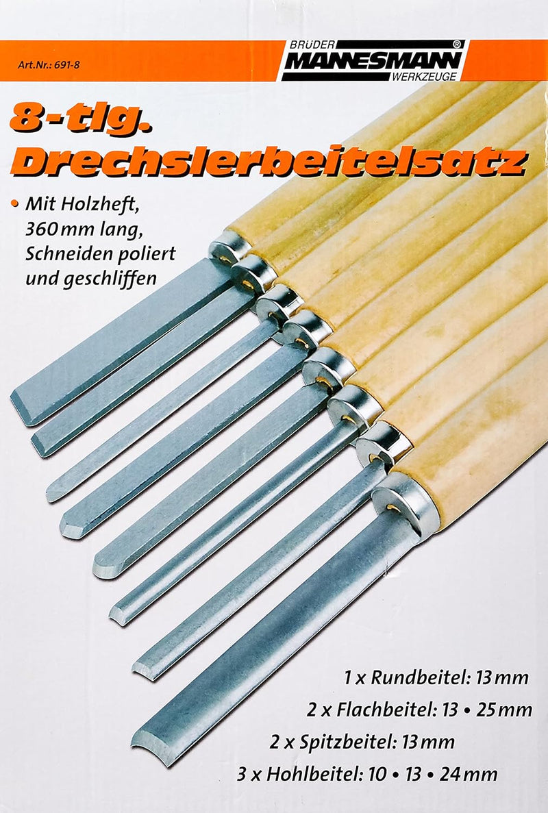 Brueder Mannesmann M 691-8 Drechselbeitelsatz