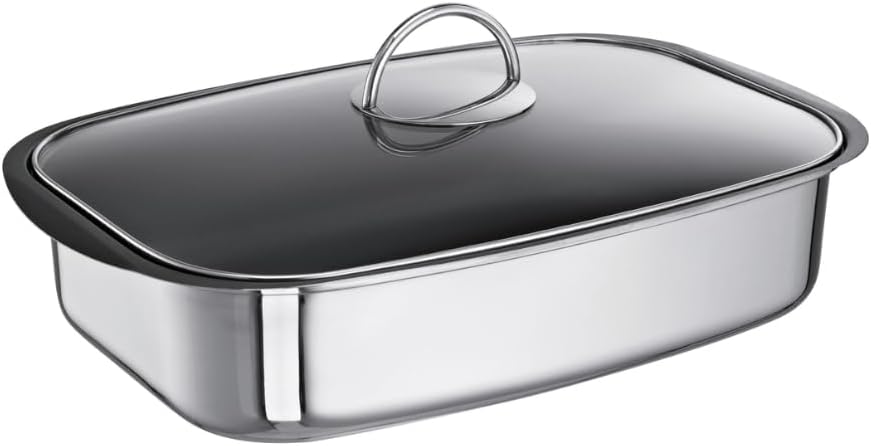 Schulte-Ufer 67049-36 Allzweck-Sicht-Bräter Easy, 36 x 25 cm, Edelstahl