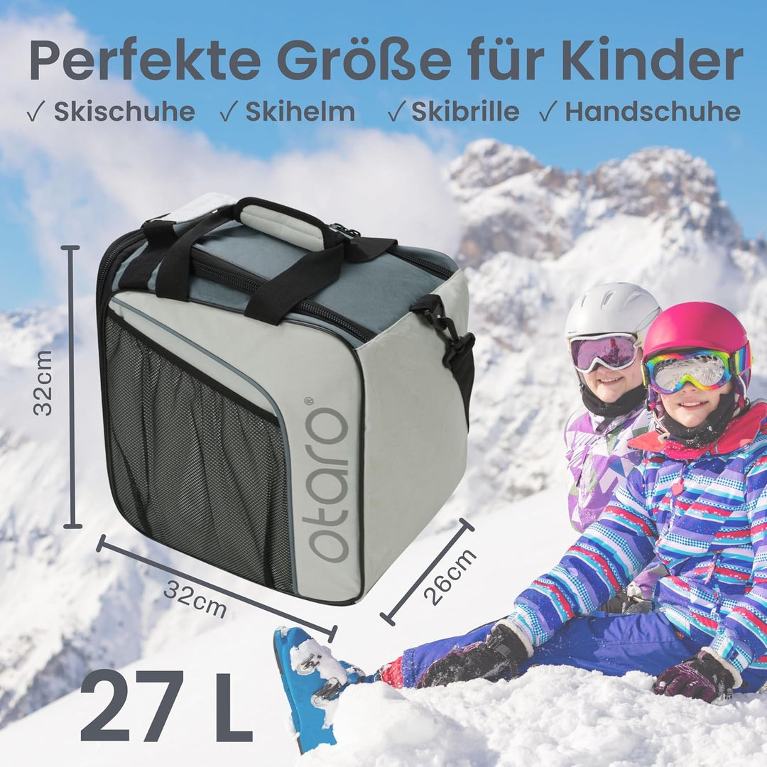 Otaro Skischuhtasche mit Helmfach (über 35.000 zufriedene Kunden) Premium Skitasche für Skischuhe |