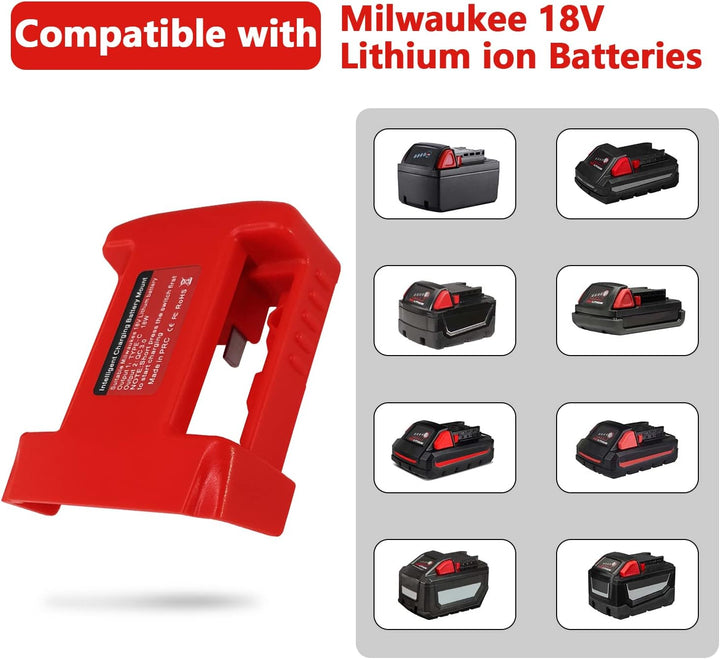 TPDL 2 Pack USB Ladegerät Adapter für Milwaukee M18 18V Akku, mit Typ-C PD 18W Schnellladeanschluss