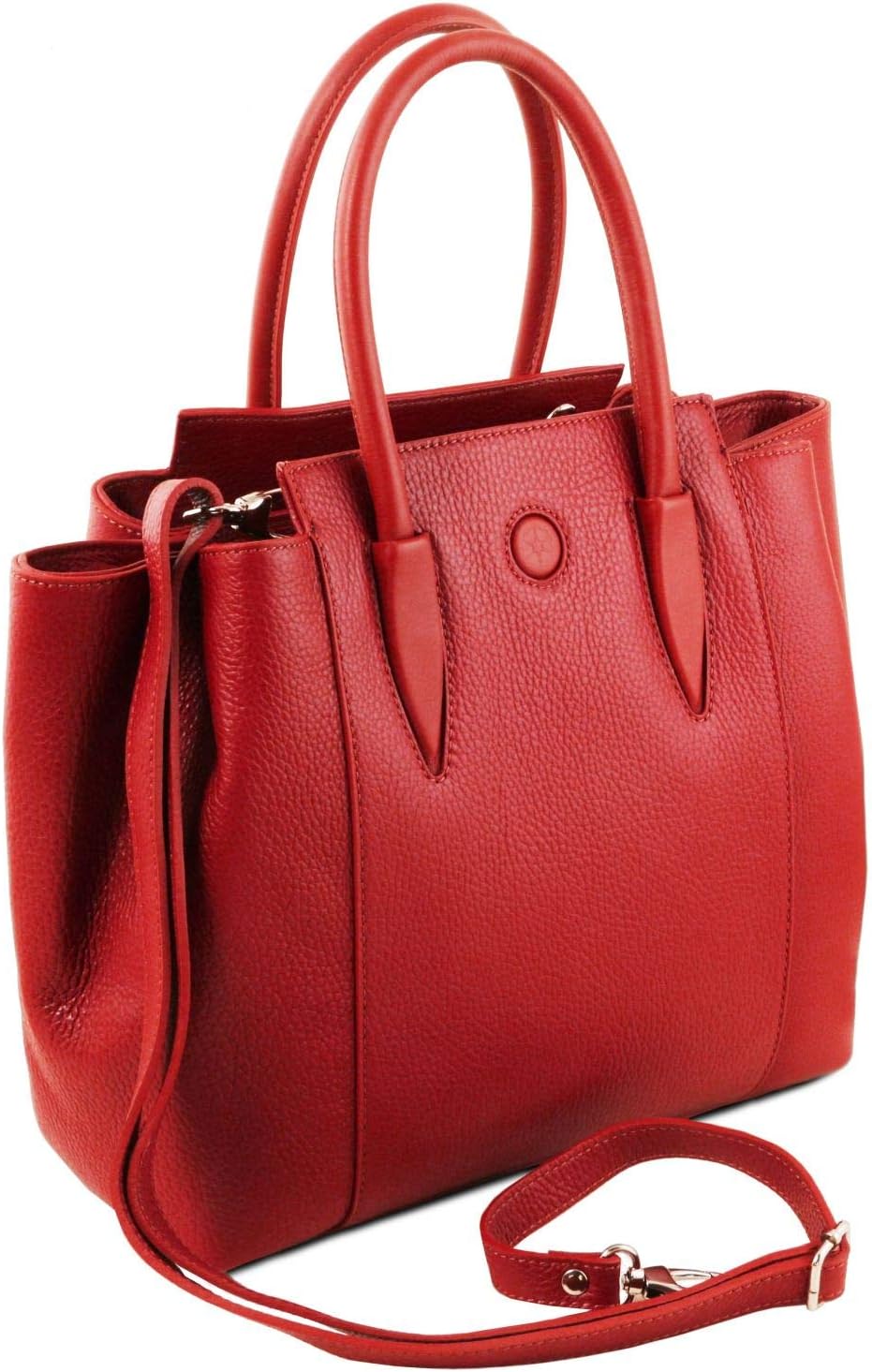 Tuscany Leather Tulipan Ledertasche Lipstick Rot, Lipstick Rot
