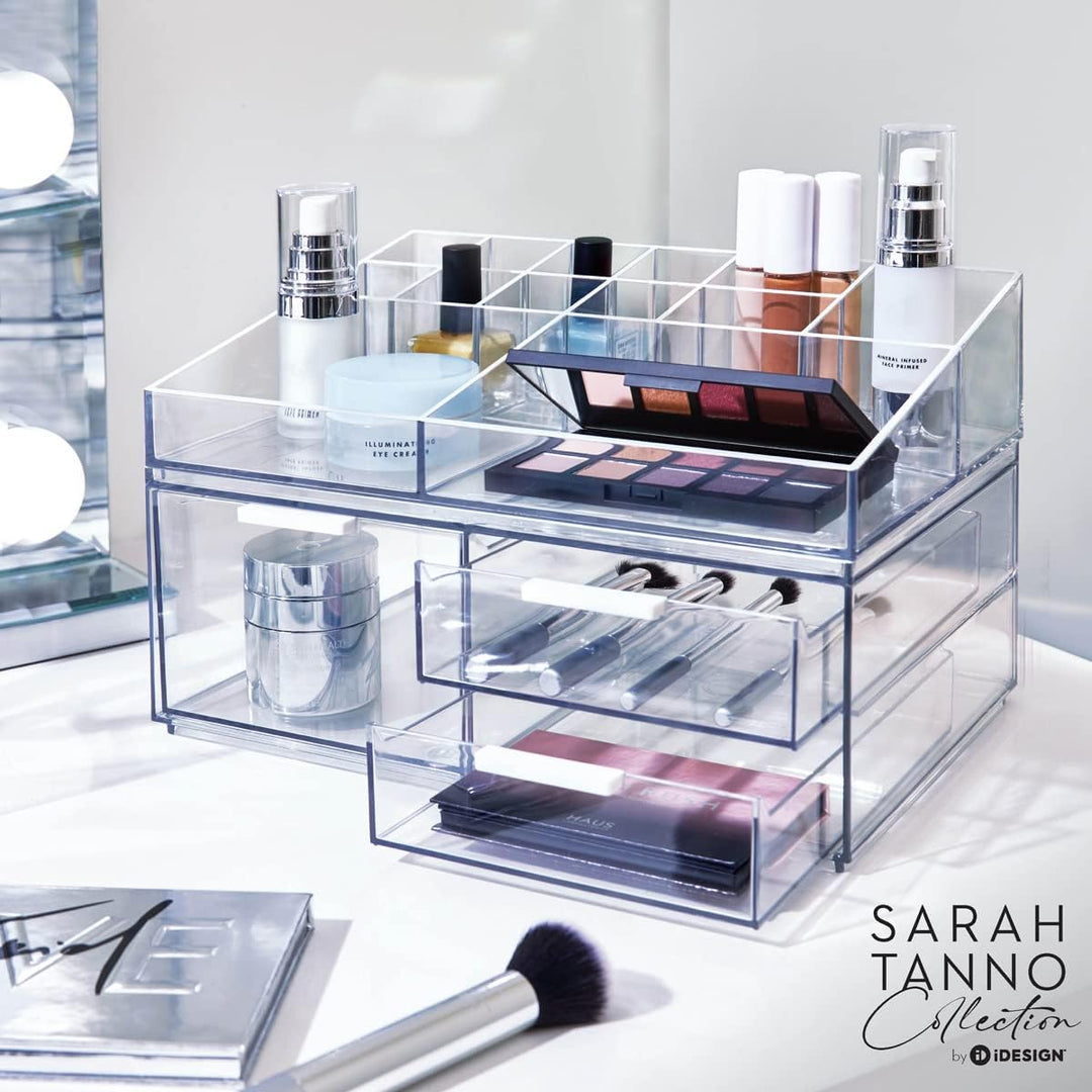 iDesign Make-up Organizer, Schmink Aufbewahrung mit 13 Fächern aus der Signature Series by Sarah Tan