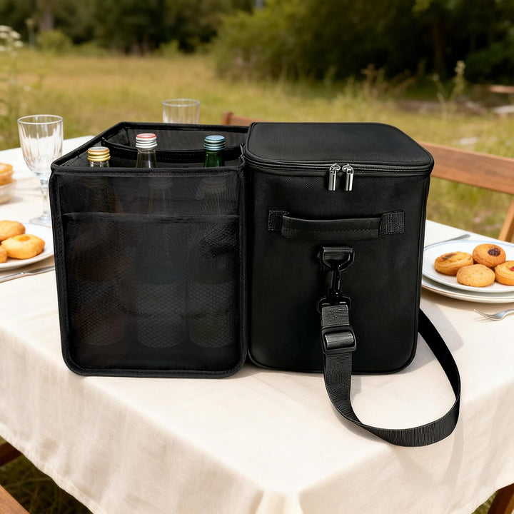 Kühltasche Isoliertasche Schwarz für Bogg Bag Strandtasche, Thermotasche Nass Trockentrennung Pickni