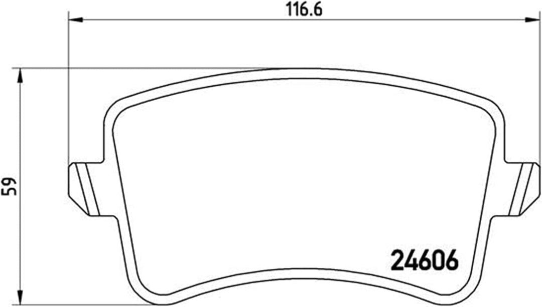 BREMBO P 85 099X Bremsbeläge