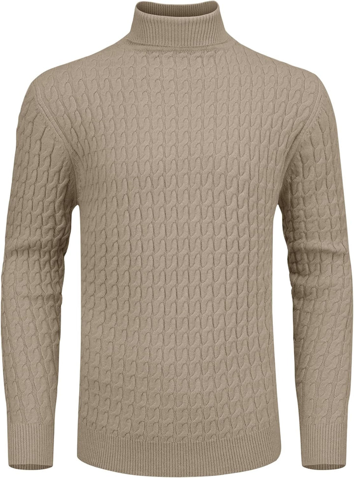 Hisir Rollkragenpullover Herren Klassischer Pullover Herren Warmer Winter Slim Fit Strickpullover Pu