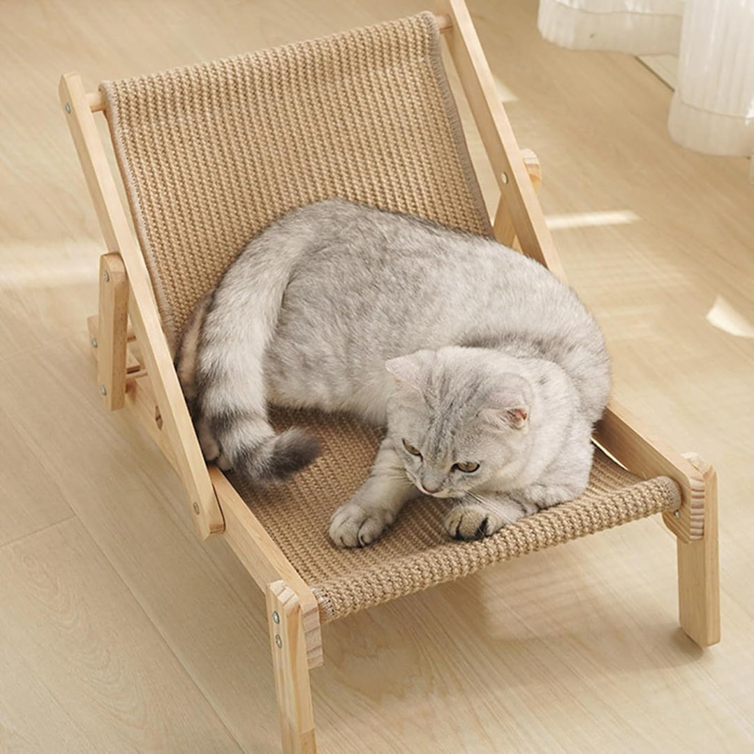 Katzen Sisal Stuhl - Katzenbett | Katzen-Hochbett | Katzen Hängematte | Katzenstuhl Lounge Balkon Si