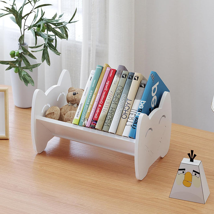 Kinder-Bücherregal, Mini Kompakter Bücherregal, Buchständer Kinder Bücher-Organizer, Kinderregal für